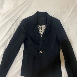 Zara dark blue blazer jacket
